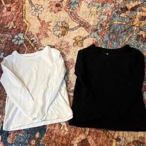 H&M Kids Long Sleeve Tees - White and Black